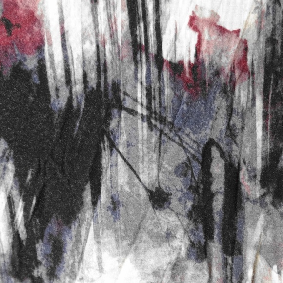 VERA WANG White Blue Pattern Blouse Size 1X - Picture 3 of 6